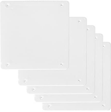 WITTKOWARE 5 Stück Ersatzdeckel für Unterputz Abzweigkasten 150x150mm, weiß, überstreichbar