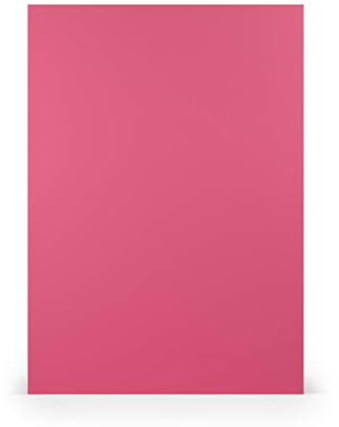 PAPERADO 50x Briefpapier DIN A4 - Fuchsia gerippt Violett Magenta Pink 100 g/m² - Papierbögen in 29,7 x 21 cm zum Basteln & Drucken