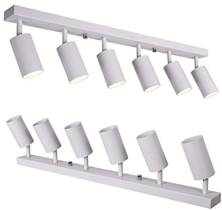 max K O M F O R T LED Deckenleuchte weiß 6x GU10 Fassung schwenkbar Deckenlampe Deckestrahler Deckenspot 866-6