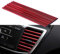 Umisu 10 Pièces Bandes Décoration de Sortie d’Air de Voiture Bande de Grille d'Aération en PVC Multicolore DIY, Intérieure (Rouge)
