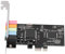 Goshyda Carte Son Audio, Carte Audio Stéréo à Puce PCI-E 5.1 CMI8738, pour Windows 7 pour Ordinateur de Bureau, pour Cinéma Maison, Grands Jeux 3D, Musique