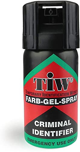 Self-Defence Professional Quality UK Legal Pepper Spray alternative. Police Used brand TiW TW1000. (1 x 40 mL Unit) TiW FARB-GEL-SPRAY for Women, Men, Dog Walkers, Elderly, Runners, Cyclists, Students