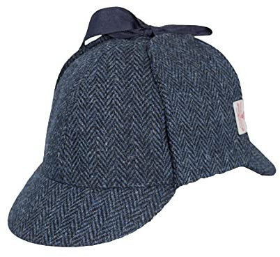 WALKER AND HAWKES - Watson - Unisex Deerstalker-Mütze aus Harris Tweed