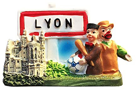 Lyon France 3D-Kühlschrankmagnet, Souvenir, Geschenk, Kunstharz, handgefertigt, Lyon Kühlschrankmagnet, Heim- und Küchendekoration