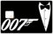 James Bond 007 Kreditkartenaufkleber für Bankkarte, US-Format - STICKERCB - Schwarz - Kunststoff - Modern - Kristall - Einfarbig