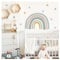 Little Deco Wandsticker Regenbogen Wandtattoo Sterne Kinderzimmer Babyzimmer Wandaufkleber Deko DL921-4