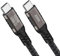 ZIIXII 100W USB C auf USB C Kabel, 1.5m USB C Kabel auf USB C Ladekabel Schnellladekabel Typ C Ladekabel, Nylongeflecht für Samsung Galaxy S22 Ultra S21 S20 Note Tablet Huawei