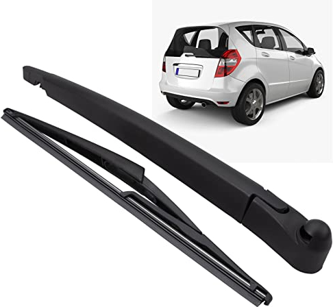 FanPaYY Heckscheibenwischer Set für W169, Heckscheibe Scheibenwischer Arm & Blatt, Heckwischerarm Wischerarm Wischerblatt für Mercedes A-Class W169 2004-2012