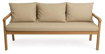 Bankauflage für Gartenbank- Polsterauflage für & Hollywoodschaukel-Gartenschaukel Kissen-hollywoodschaukel Kissen-bankkissen Outdoor (150 x 60 x 50 cm, Beige)