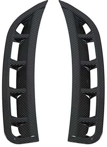 Cubierta Embellecedora de Rejilla de Ventilación del Parachoques Delantero del Coche, par de Alerón de Rejilla de Ventilación Lateral del Parachoques Delantero Cuchillo de Viento