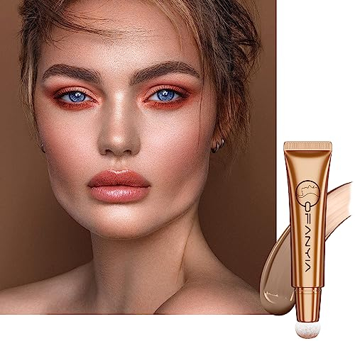 Lucoss Blush Flüssigkeit Contour Concealer Stick Blush aus Creme mit Applikator für Kissen, Rouge Gesichtscreme Natürliches Mischen, nicht abnehmbar