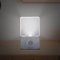 Integral Luz nocturna LED con sensor de movimiento, con enchufe, detector de movimiento, rellanos, escaleras, entradas, cocinas, dormitorios, dormitorio bebé [Clase de energía A+] Transparente-2PK