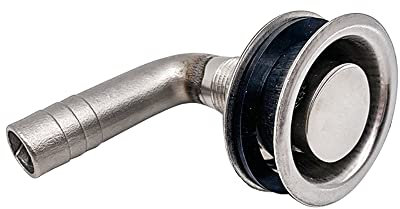 90 Degrees Boat Fuel Tank Vent, Stainless Steel Marine Boat Flush Mount Fuel Gas Tank Vent, Durable Boat Gas Tank Fittings for 5/8 Inch