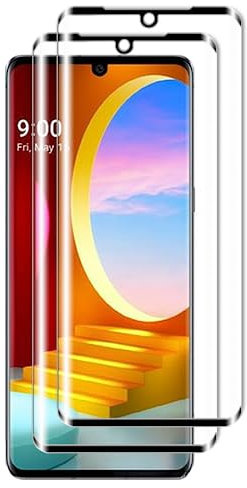 Tzstz 2 Stück Screen Protector, for LG Velvet 5G, 3D Vollbild Overlay,9H Hardness, Anti Scratch, LG Velvet 5G Schutzfolie aus gehärtetem Glas