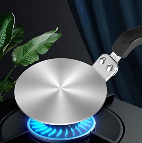 NISPOTDOR Adattatore Piano Induzione, Adattatore Induzione per Moka 20cm, Induzione Piano Cottura Piastra Adattatore Acciaio Inossidabile