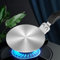 NISPOTDOR Adattatore Piano Induzione, Adattatore Induzione per Moka 20cm, Induzione Piano Cottura Piastra Adattatore Acciaio Inossidabile