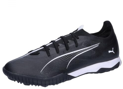 PUMA Unisex Ultra 5 Match TT Soccer Shoe, Black White, 3.5 UK