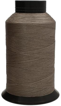 The Beadsmith Nymo Garn, Grau, Größe D, 85 g, Kegel, 1584 m, vorgewachst, 100 % Nylon, verhedderungsresistente Knotenschnur, Verwendung für Rocaille-Projekte, Webstühle und Perlenweben