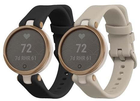 kwmobile 2X Sportarmband kompatibel mit Garmin Lily Sport Armband - Fitnesstracker Band Set aus TPU Silikon