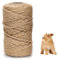 DXRPO Corda Tiragraffi per Gatti 60 m, 6 mm Corda in Juta Naturale,Corda per Tiragraffi, Accessori per Gatti, Casa, Giardino, Fai da Te, Decorazione