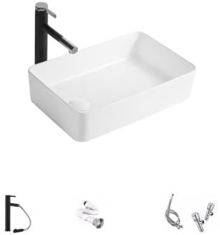 Lavabo de salle de bain - Lavabo de salle de bain - Petite taille - Lavabo simple en céramique - Lavabo de salle de bain