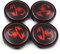 4 Stück Radnabenkappen für FIAT 500 Abarth,60MM,Nabendeckel Radnabendeckel Felgendeckel Wheel Caps Radnabenabdeckung Nabenkappen