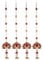 Kalakriti Lotus for Shivratri | Navratri | Floral Wall Hanging for Temple Decor | Indian Decoration | Lohri Pongal | Pooja Room | Back Dropper Showpiece for Home Decoration with Bells Pack of 4