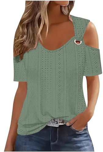 Uwdiohq Offerte A Tempo Bluse Donna Estive Lino Magliette Maniche Corte Donna Crop Top Rosso Donna Camicie No Stiro Donna Camicia Casual Donna Manica Lunga Camicia Nera Donna Cameriera Open Box Deals