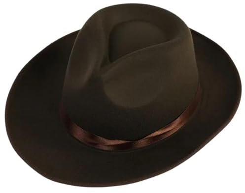 REITINGE Hut mit Rollkrempe für Erwachsene, Bühnenauftritte, Motto-Party, Kostüm, Maskerade, Verkleidung, Hut, Musikfestival-Hut
