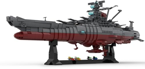 BuildCubes Technik Klemmbausteine Schiff Militär Bausatz, Klemmbausteine Kriegsschiff MOC Militär Schlachtschiff Bausteinetechnik Battleship, 2434Teile Technik Konstruktionsspielzeug Geschenk