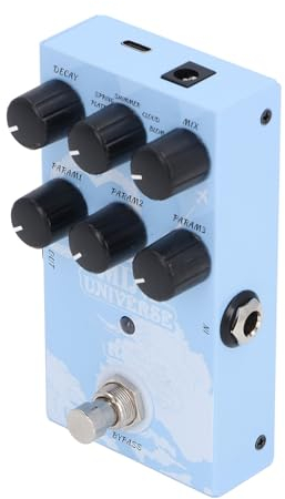 Gitarreneffektpedal, 9 Reverb-Typen, Digitale Modellierung, Reverb-Effektpedal, Gitarren-Soundpedal für die Musikproduktion