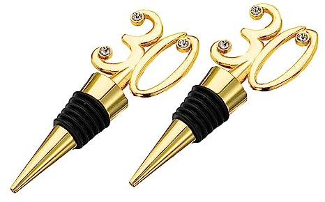 CIYODO Unique Decorative Wine Bottle Stoppers 30th Birthday Present Bottle Cap