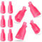 G4GADGET 10 PCS Nail Polish Remover Clips – Soak Off Gel, Acrylic & UV Nail Polish Removal, Reusable & Anti-Slip Rose Red Clips for Fingers & Toenails