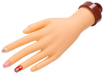 ELAYARD Maniküre Übungshand Modell Realistische Fake Hand Für Nagelkunst Training Für Anfänger Und Fachleute Einfache Reinigung Langlebig Und Wiederverwendbar