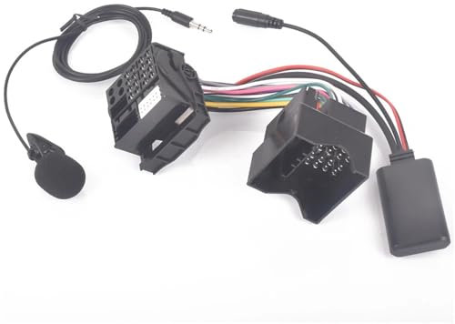 Stereo-Kabelbaum for Peugeot, for 206 207 307 301 407, for Citroen, for C4 C5 C6 Berlingo RD4 Radio-Kabelbaum-Mikrofon-Freisprecheinrichtung Bluetooth 5.0 AUX-Adapter