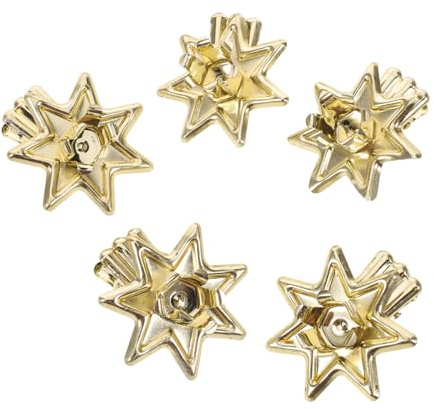Alipis 12stücke Sternförmige Kerzenhalter-Clips Aus Metall Für Weihnachtsbaum Zum Anklipsen Von Tischkerzen Kerzenhalterklammern Zur Dekoration Für Partys Und Feiertage