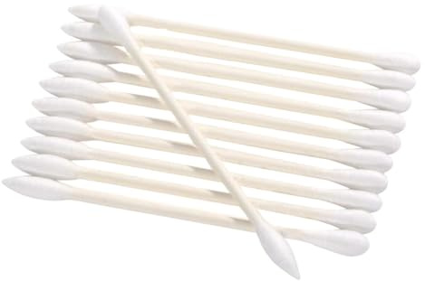 ARTSEWPLY 500pcs Bamboo Double Tipped Swab Makeup Supplies Cotton for Ear Cleaning and Makeup Application