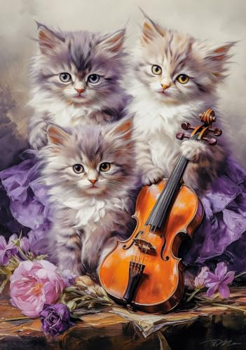 Castorland Puzzle Katzen Puzzlespiel 500 Teile buntes Spielzeug