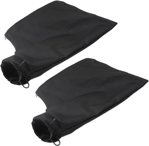 SHSHbuy Dust Collector Bags,2 PCS Sander Dust Bag Replacement with Zipper & Wire Stand Black Planer Dust Bag for Aluminum Sawing Machine 255 Miter Saw Accessories