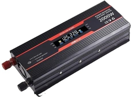 Onduleur Transformateur Onduleur Solaire 600 W 1200 W 2000 W 12 V 220 V, Transformateur De Tension Portable, Chargeur Automatique, Convertisseur De Puissance pour Voiture Convertisseur(600W 12V)