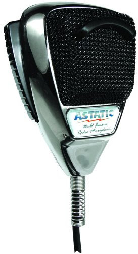 Astatic 302-10187 Microfono a 4 pin con cancellazione del rumore (cromato)