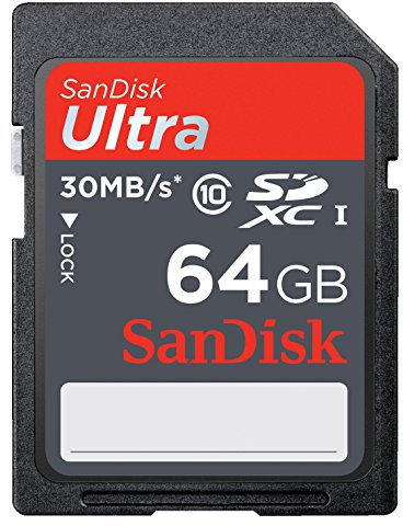 SanDisk Ultra Scheda di Memoria SDXC 64 GB, 30 MB/s, Classe 10