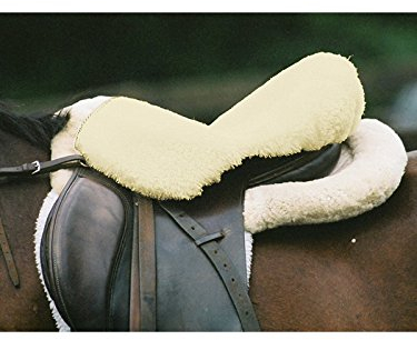 Engel Reitsport | Sattelsitzbezug Sattelauflage echtes Merino Lammfell SABEZ1-M-MOC für englische Reitsattel Mocca braun Größe M