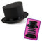 NET TOYS Chapeau Claque Hut Schwarzer Klappzylinder Klapphut Klapp Zylinder Zylinderhut