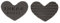 Rayher 34268000 Labels Dankeschön, Streifen, 30x22mm, Herz, SB-Btl 2St