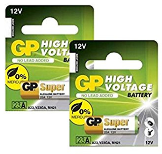 GP 12V Alkaline Batteries - Size 23A - 2-Pack