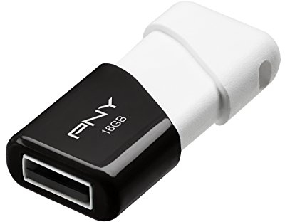 PNY Compact Attache USB-Stick weiß/schwarz 16GB