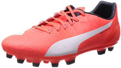 PUMA evoSPEED 4.4 - Zapatillas de fútbol para hombre, Arancione (Orange (lava blast-white-total eclipse 01)), 40