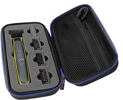 GUBEE Hart Reise Schutz Tasche Case Etui für Philips OneBlade Face QP2734 QP2724 QP2824 QP2834 QP2530 QP2520 QP2620 Elektrischer Bartschneider Rasierer