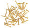 40 Pcs Gitarre Pick Up Schrauben, Humbucker Pickup Schrauben Set Kit Ring Befestigung(Gold)